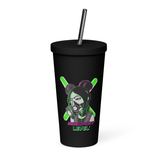 'Team Lethal' Original Secret Level Design Insulated tumbler with a straw