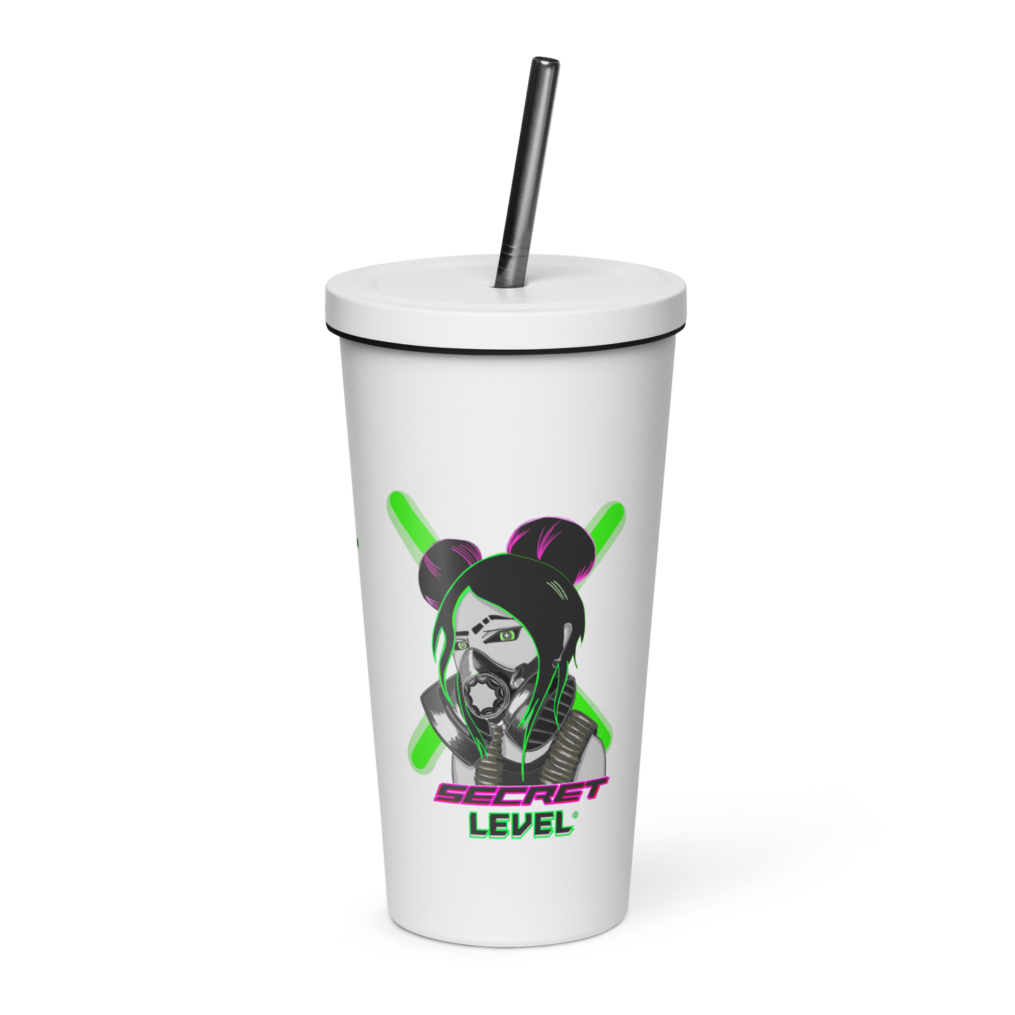 'Team Lethal' Original Secret Level Design Insulated tumbler with a straw