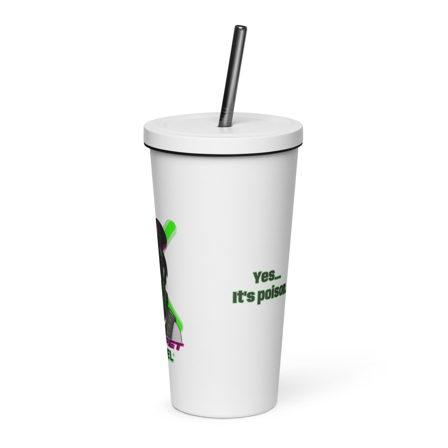 'Team Lethal' Original Secret Level Design Insulated tumbler with a straw